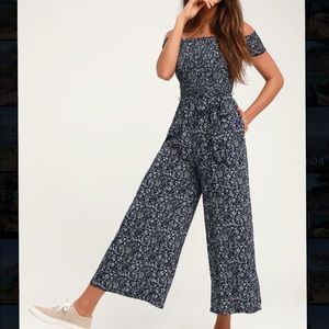 NWT Floral Off the shoulder Jumpsuit